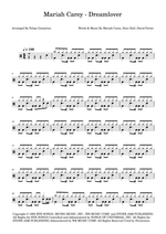 Dreamlover - Mariah Carey drum sheet music