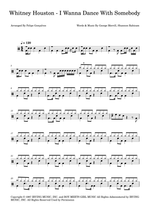 I Wanna Dance with Somebody - Whitney Houston drum sheet music