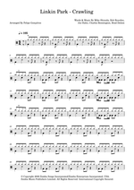 Crawling - Linkin Park drum sheet music