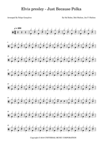 Just Because - Elvis Presley drum sheet music