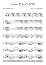 Born to Be Wild - Steppenwolf drum sheet music