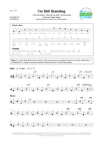 I'm Still Standing - Elton John drum sheet music