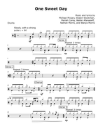One Sweet Day (feat. Boyz II Men) - Mariah Carey drum sheet music