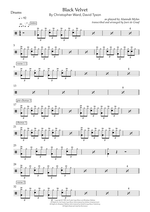 Black Velvet - Alannah Myles drum sheet music
