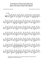 Have You Ever Seen the Rain? - Creedence Clearwater Revival (CCR) drum sheet music