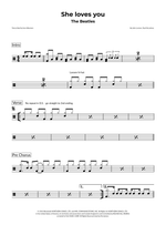 She Loves You - The Beatles drum sheet music