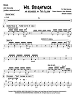 Mr. Brightside - The Killers drum sheet music
