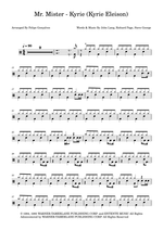 Kyrie - Mr. Mister drum sheet music