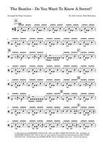 Do You Want to Know a Secret? - The Beatles drum sheet music
