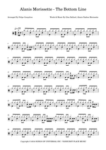 The Bottom Line - Alanis Morissette drum sheet music
