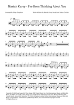 I've Been Thinking About You - Mariah Carey drum sheet music