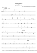 Penny Lane - The Beatles drum sheet music