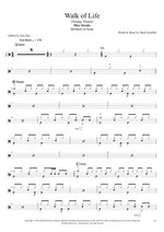 Walk of Life - Dire Straits drum sheet music