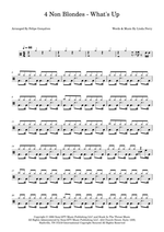 What's Up? - 4 Non Blondes drum sheet music