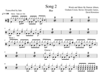 Song 2 - Blur drum sheet music