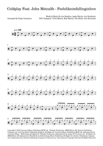 Feelslikeimfallinginlove - Coldplay drum sheet music