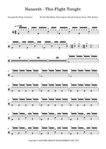 This Flight Tonight - Nazareth drum sheet music