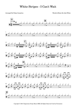 I Can't Wait - The White Stripes drum sheet music