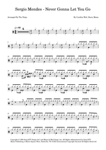 Never Gonna Let You Go - Sergio Mendes drum sheet music