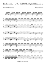 In the Still of the Night I'll Remember - The Five Satins drum sheet music