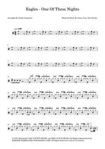 One of These Nights - Eagles drum sheet music