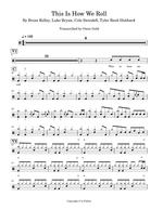 This Is How We Roll (feat. Luke Bryan) - Florida Georgia Line drum sheet music
