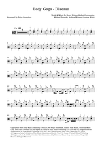 Disease - Lady Gaga drum sheet music