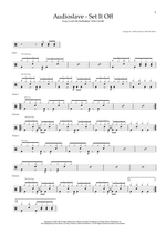 Set It Off - Audioslave drum sheet music