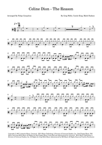 The Reason Celine Dion Full Drum Transcription / Drum Sheet Music SheetMusicDirect D
