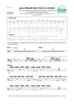 You Should See Me in a Crown - Billie Eilish drum sheet music