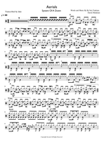 Aerials - System of a Down drum sheet music