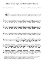 Send My Love (To Your New Lover) - Adele drum sheet music