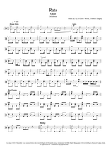Rats - Ghost drum sheet music
