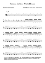 White Houses - Vanessa Carlton drum sheet music