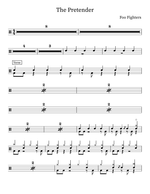 The Pretender - Foo Fighters drum sheet music