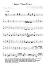 Victim of Love - Eagles drum sheet music