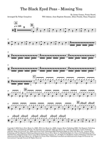 Missing You - Black Eyed Peas drum sheet music