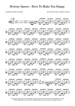 Born to Make You Happy - Britney Spears drum sheet music