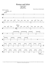 Romeo and Juliet - Dire Straits drum sheet music