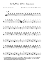 September - Earth, Wind & Fire drum sheet music