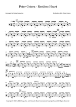 Restless Heart - Peter Cetera drum sheet music