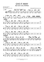 Give It Away - Red Hot Chili Peppers drum sheet music