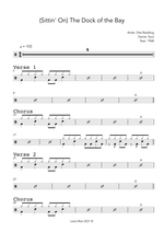 (Sittin' On) The Dock of the Bay - Otis Redding drum sheet music