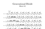 Generational Divide - Blink 182 drum sheet music