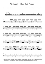 I Can Wait Forever - Air Supply drum sheet music