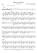 What I've Done - Linkin Park drum sheet music