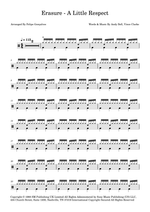 A Little Respect - Erasure drum sheet music