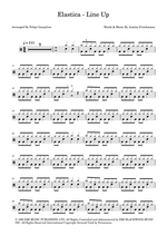 Line Up - Elastica drum sheet music