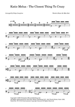 The Closest Thing to Crazy - Katie Melua drum sheet music