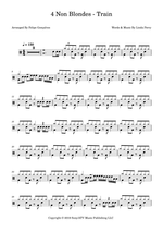 Train - 4 Non Blondes drum sheet music